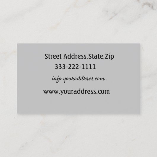 Visitenkarten für Pediküre und Maniküre Visitenkarte (Rückseite)