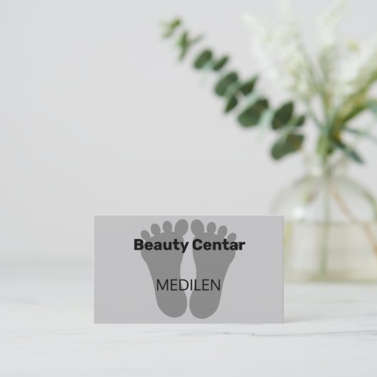 Visitenkarten für Pediküre und Maniküre Visitenkarte (Stehend Vorderseite)