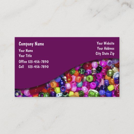 Visitenkarten für Perlen Visitenkarte (Vorderseite)