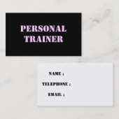 Visitenkarten für Personal Trainer Visitenkarte (Vorne/Hinten)