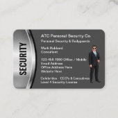 Visitenkarten für persönliche Sicherheitskräfte Visitenkarte (Vorderseite)