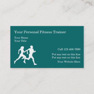 Visitenkarten für persönliches Fitnesstraining Visitenkarte