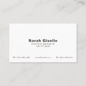 Visitenkarten für Pferde mit QR Code Visitenkarte (Rückseite)