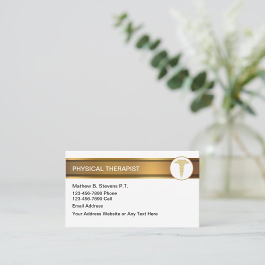 Visitenkarten für Physiotherapeuten Visitenkarte (Stehend Vorderseite)