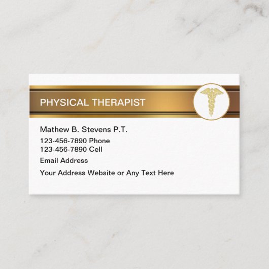 Visitenkarten für Physiotherapeuten Visitenkarte (Vorderseite)