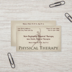 Visitenkarten für Physiotherapiepraxis Visitenkarte