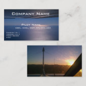 Visitenkarten für Piloten und Flieger Visitenkarte (Vorne/Hinten)