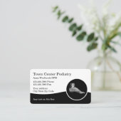 Visitenkarten für Podiatrist und Ankie Visitenkarte (Stehend Vorderseite)