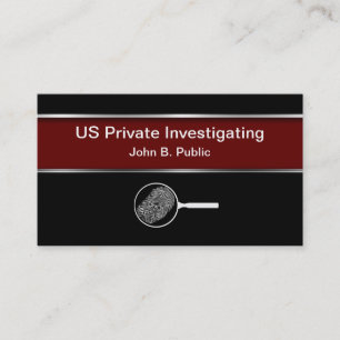 Visitenkarten für Privatdetektive Visitenkarte