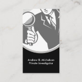 Visitenkarten für private Ermittler Visitenkarte (Vorderseite)