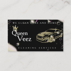 Visitenkarten für privates Autowaschgeschäft Visitenkarte