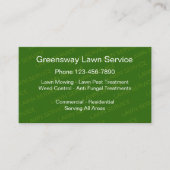 Visitenkarten für Rasenmäher Visitenkarte (Vorderseite)