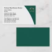 Visitenkarten für Real Anwesen Broker Visitenkarte (Vorne/Hinten)