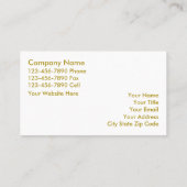 Visitenkarten für Real Anwesen Visitenkarte (Rückseite)