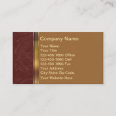 Visitenkarten für Real Anwesen Visitenkarte (Vorderseite)