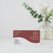 Visitenkarten für Real Anwesen Visitenkarte (Stehend Vorderseite)