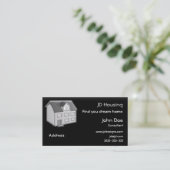 Visitenkarten für Real Anwesen Visitenkarte (Stehend Vorderseite)