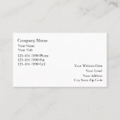 Visitenkarten für Real Anwesen Visitenkarte (Rückseite)