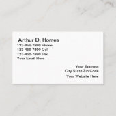 Visitenkarten für Real Anwesen Visitenkarte (Rückseite)