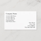 Visitenkarten für Real Anwesen Visitenkarte (Rückseite)