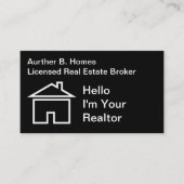 Visitenkarten für Real Anwesen Visitenkarte (Vorderseite)