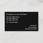 Visitenkarten für Real Anwesen Visitenkarte (Rückseite)