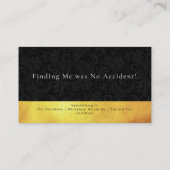 Visitenkarten für Rechtsanwälte mit Personenschäde Visitenkarte (Rückseite)