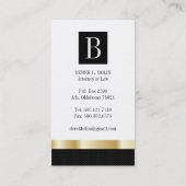 Visitenkarten für Rechtsanwälte Visitenkarte (Rückseite)