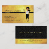 Visitenkarten für Rechtsanwälte von Cartoon Visitenkarte (Vorne/Hinten)