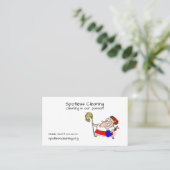 Visitenkarten für Reinigungsunternehmen Visitenkarte (Stehend Vorderseite)