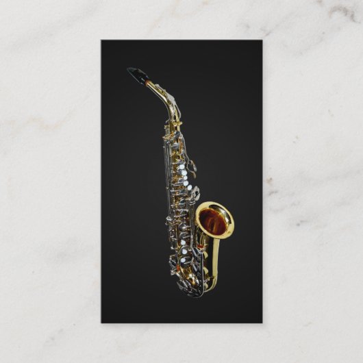 Visitenkarten für Saxophonisten Visitenkarte (Vorderseite)