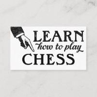Visitenkarten für Schach - Cool Vintag