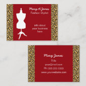 Visitenkarten für schicke Dressmaker Visitenkarte (Vorne/Hinten)