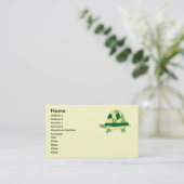 Visitenkarten für Schildkröten Visitenkarte (Stehend Vorderseite)