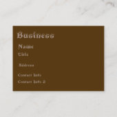 Visitenkarten für Schokolade und Beeren Visitenkarte (Rückseite)