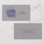 Visitenkarten für Schreibmaschinen für Wasserfarbe Visitenkarte (Vorne/Hinten)