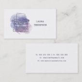 Visitenkarten für Schreibmaschinen für Wasserfarbe Visitenkarte (Vorne/Hinten)