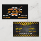 Visitenkarten für schwere Geräte Visitenkarte (Vorne/Hinten)