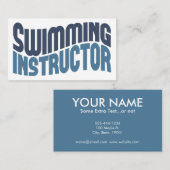 Visitenkarten für Schwimmlehrer Visitenkarte (Vorne/Hinten)