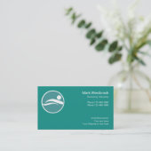 Visitenkarten für Schwimmlehrer Visitenkarte (Stehend Vorderseite)