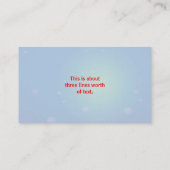 Visitenkarten für Shark Medical Healthcare Visitenkarte (Rückseite)