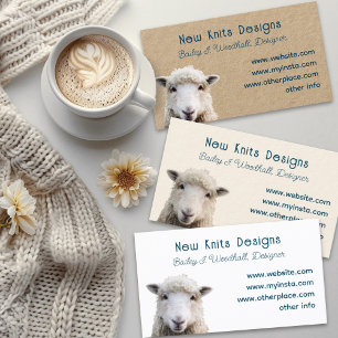 Visitenkarten für Sheep Wool Arts Fibre Designer Visitenkarte