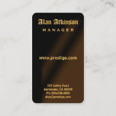 Visitenkarten für Sicherheitsdienste Visitenkarte (Rückseite)