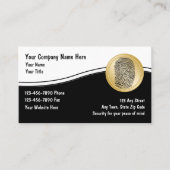 Visitenkarten für Sicherheitsdienste Visitenkarte (Vorderseite)