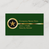 Visitenkarten für Sicherheitsdienste Visitenkarte (Vorderseite)