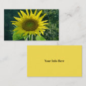 Visitenkarten für Sonnenblumen Visitenkarte (Vorne/Hinten)