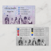 Visitenkarten für soziale Netzwerke von 100 Visitenkarte (Vorne/Hinten)