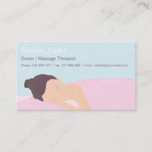Visitenkarten für Spa-Wellness-Massagetherapeuten Visitenkarte