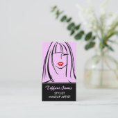 Visitenkarten für Stylist/Makeup-Künstler Visitenkarte (Stehend Vorderseite)