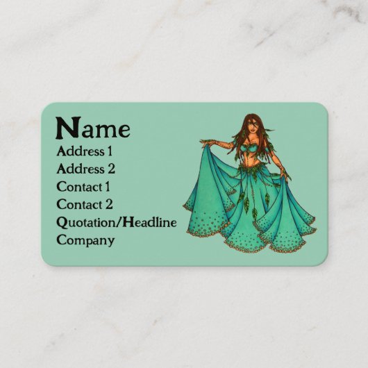 Visitenkarten für Sura Bly Dancer Visitenkarte (Vorderseite)